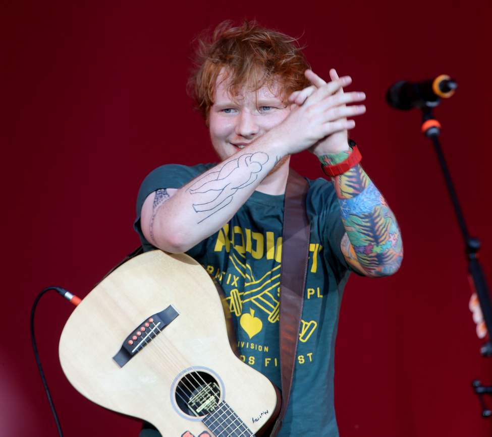 Trevor Hagan / Winnipeg Free Press
British singer-songwriter Ed Sheeran opens for Taylor Swift at Investors Group Field, Saturday, June 22, 2013.