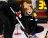 KEN GIGLIOTTI / WINNIPEG FREE PRESS
Kristy Watling in a game vs Beth Peterson at the Canola  Junior Provincial Curling Championships at the  Portage Curling Club, Dec. 30 2013.