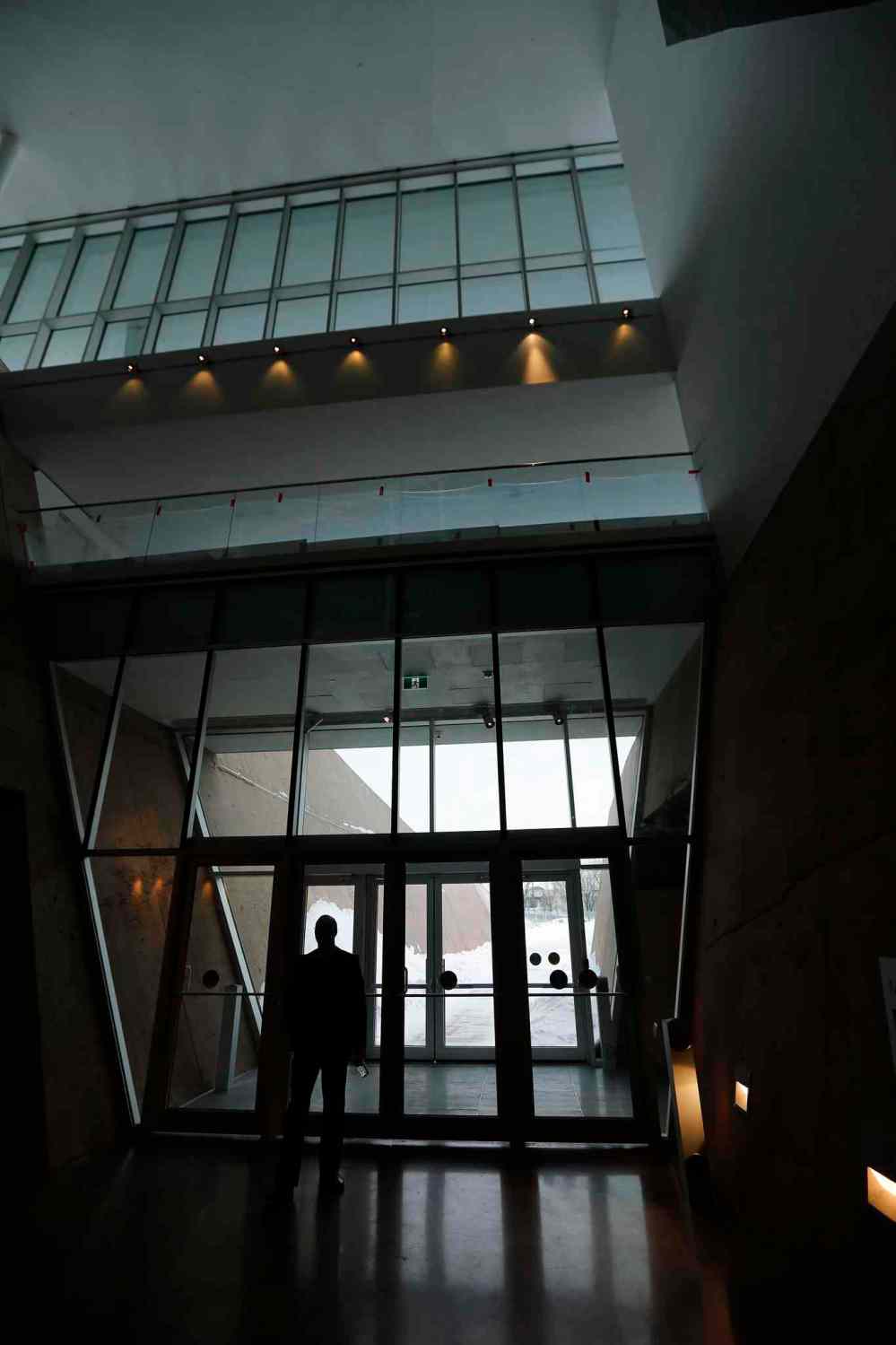 KEN GIGLIOTTI / WINNIPEG FREE PRESS
The public's first impression on the main floor is one of darkness, but the museum gets brighter and more hopeful as a visitor ascends.