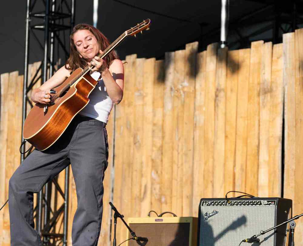 Sarah Taylor / Winnipeg Free Press
Ani DiFranco, who received the Winnipeg Folk Festival's Artistic Achievement Award in 2013, performs again at Folk Fest Saturday evening.