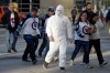 TREVOR HAGAN / WINNIPEG FREE PRESS
Jets fans arriving at MTS Centre prior to Game 4 between the Winnipeg Jets and Anaheim Ducks, Wednesday.