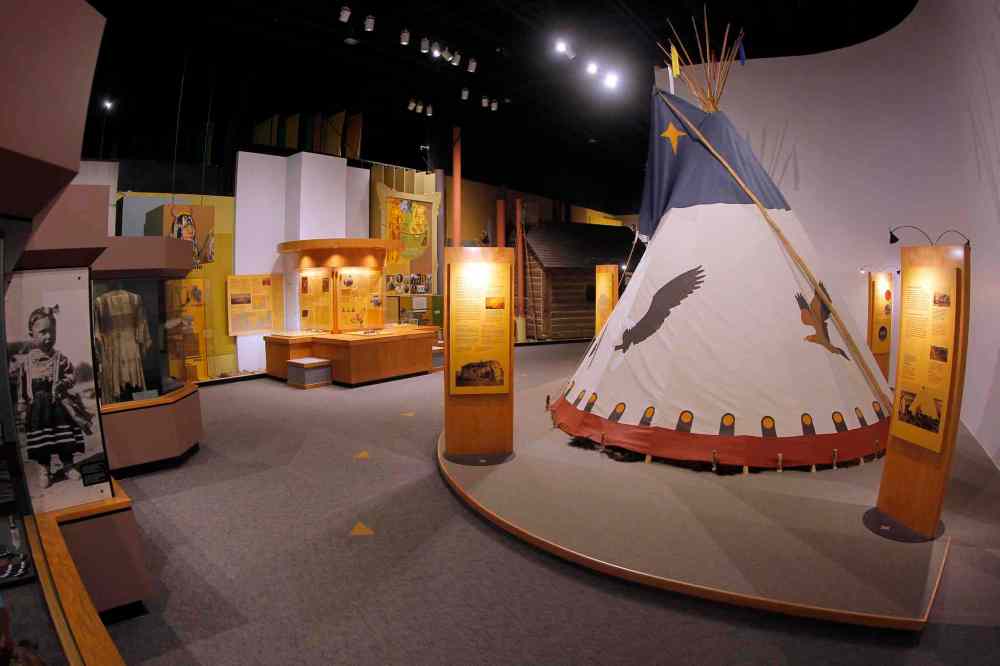 The Manitoba Museum. This aboriginal exhibit has a real tipi and old photos of First Nations people in Manitoba. BORIS MINKEVICH/WINNIPEG FREE PRESS July 1, 2015