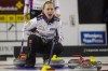 Mike Deal / Winnipeg Free Press
Skip Kristy McDonald yells instructions as a rock is thrown against Team Einarson during the finals of the Scotties Tournament of Hearts in Beausejour Sunday.