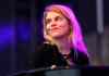 BORIS MINKEVICH / WINNIPEG FREE PRESS 
Beatrice Martin, better known by her stage name Coeur de Pirate, plays on the main stage Thursday night.