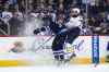 MIKE DEAL / WINNIPEG FREE PRESS
MIKE DEAL / WINNIPEG FREE PRESS
The Winnipeg Jets' Dustin Byfuglien (33) knocks Buffalo Sabres' forward Nicholas Baptiste (#73) off the puck during NHL game action Sunday afternoon at the MTS Centre.
161030 - Sunday October 30, 2016
