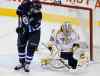 JOHN WOODS / WINNIPEG FREE PRESS
Nashville Predators' goaltender Carter Hutton (30) gets his glove on the deflection from Winnipeg Jets' Andrew Ladd (16) during the first period.