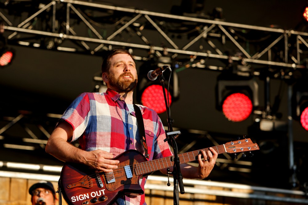 JUSTIN SAMANSKI-LANGILLE / WINNIPEG FREE PRESS
John K. Samson performs with The Winter Wheat on the Main Stage Friday at Folk Fest.
