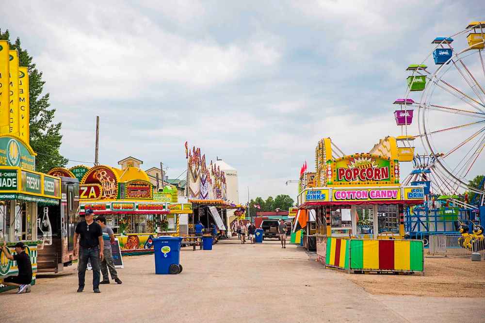 The midway at the Manitoba Stampede.