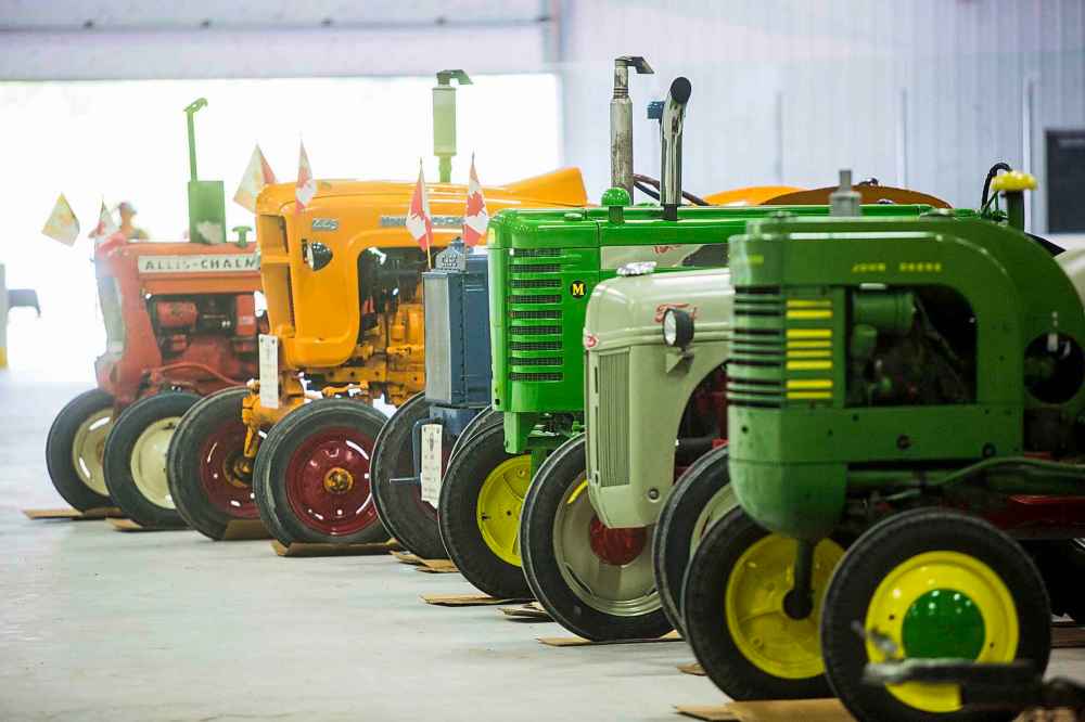 Antique tractors at the Manitoba Stampede.