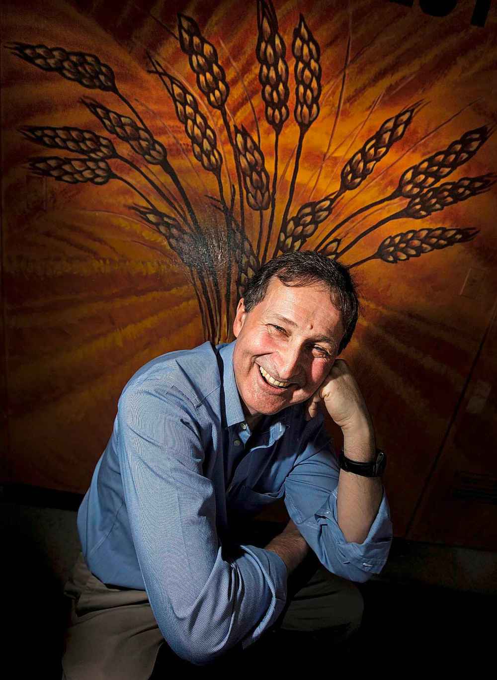 APRIL 2010: David Northcott poses at Winnipeg Harvest's temporary facility.