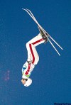 Sean Kilpatrick / the canadian press
Steve Omischl goes bottoms up during aerials qualification.