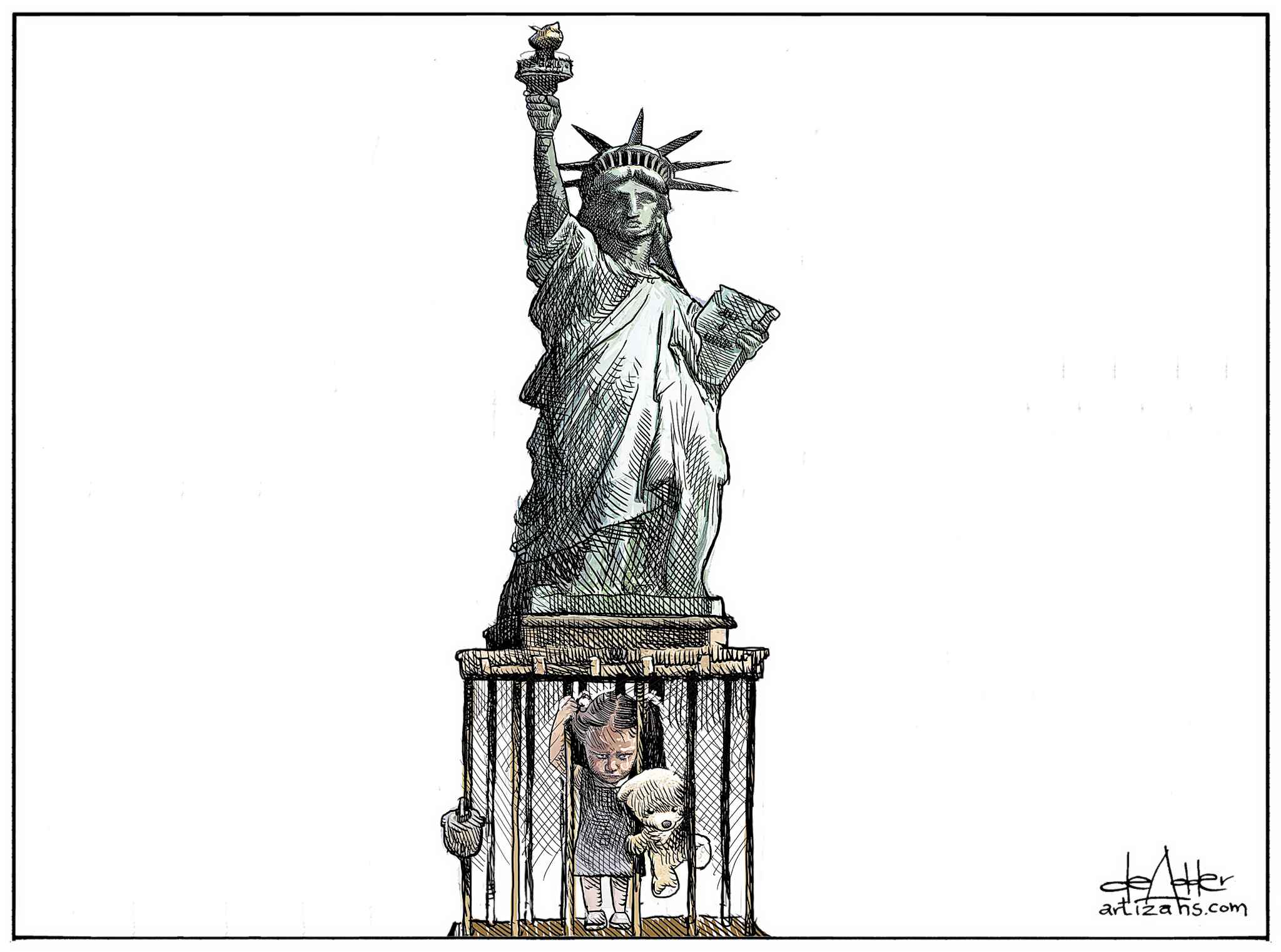 Editorial cartoon for June 20, 2018