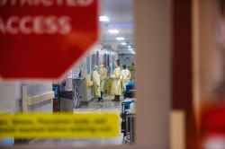 A COVID-19 unit (which used to be an orthopaedic surgery unit) at the Health Sciences Centre in Winnipeg on Tuesday, Dec. 8, 2020.