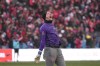 Canada's keeper Milan Borjan celebrates at the end of their 4-0 win over Jamaica during second half CONCACAF World Cup soccer qualifying action in Toronto on Sunday, March 27, 2022. THE CANADIAN PRESS/Nathan Denette