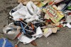 FILE - In this Feb. 26, 2016, file photo, a number of syringes are scattered in the remains of a tent city being cleared by city workers along Division Street in San Francisco. The California Assembly Public Safety Committee approved a bill, Wednesday June 1, 2022, that would allow opioid users a place to inject drugs in a supervised setting. The goal of the bill is to prevent accidental overdose deaths from opioid use. These 