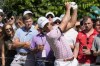 Billy Horschel drives from the 15th tee during the third round of the Memorial golf tournament Saturday, June 4, 2022, in Dublin, Ohio. (AP Photo/Darron Cummings)
