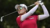Minjee Lee, of Australia, hits off the 16th tee during the third round of the U.S. Women's Open golf tournament at the Pine Needles Lodge & Golf Club in Southern Pines, N.C., on Saturday, June 4, 2022. (AP Photo/Chris Carlson)