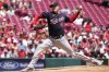 Washington Nationals starting pitcher Patrick Corbin throws during the first inning of a baseball game against the Cincinnati Reds, Sunday, June 5, 2022, in Cincinnati. (AP Photo/Jeff Dean)