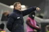 FILE --Frank Kramer, at this time head coach of Arminia Bielefeld gestures as he watches his team during the German Bundesliga soccer match between Bayern Munich and Arminia Bielefeld, in Munich, Nov. 27, 2021. Frank Kramer is announced as head coach for German Bundesliga soccer club Schalke 04. (AP Photo/Martin Meissner,file)
