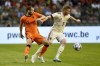 Netherlands' Daley Blind vies for the ball with Belgium's Kevin De Bruyne, right, during the UEFA Nations League soccer match between Belgium and the Netherlands, at the King Baudouin Stadium in Brussels, Friday, June 3, 2022. (AP Photo/Geert Vanden Wijngaert)