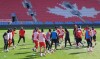 Players from Canada's men's national soccer team practise at BMO Field in Toronto, Tuesday, March 29, 2022. THE CANADIAN PRESS/Neil Davidson