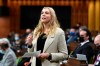 Minister of Sport Pascale St-Onge rises during Question Period in the House of Commons on Parliament Hill in Ottawa on Thursday, Feb. 10, 2022. THE CANADIAN PRESS/Justin Tang