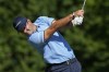 Patrick Reed hits from the 18th tee during the second round of the Memorial golf tournament Friday, June 3, 2022, in Dublin, Ohio. (AP Photo/Darron Cummings)