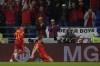 Wales's Rhys Norrington-Davies, center, celebrates after scoring his side's opening goal during the UEFA Nations League soccer match between Wales and the Netherlands at Cardiff City Stadium, in Cardiff, Wales, Wednesday, June 8, 2022. (AP Photo/Matt Dunham)