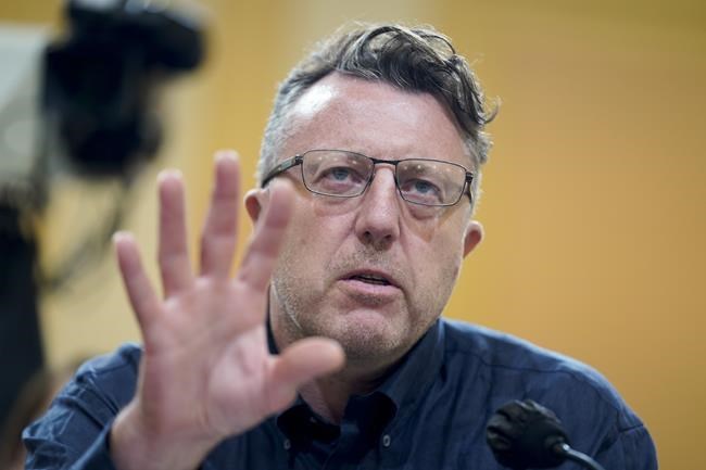 British filmmaker Nick Quested testifies as the House select committee investigating the Jan. 6 attack on the U.S. Capitol holds its first public hearing to reveal the findings of a year-long investigation, on Capitol Hill in Washington, Thursday, June 9, 2022. (AP Photo/Andrew Harnik)