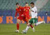 FILE - Bulgaria's Todor Nedelev, right, is challenged by Wales' Harry Wilson during the UEFA Nations League soccer match between Bulgaria and Wales at Vassil Levski national stadium in Sofia, Bulgaria, Wednesday, Oct. 14, 2020. The Bulgarian men's national soccer team was involved in a bus crash ahead of a Nations League game against Georgia, leaving Nedelev in need of intensive care treatment, UEFA said Saturday, June 11, 2022. (AP Photo/Anton Uzunov, File)