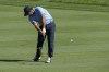 Patrick Reed hits from the 18th fairway during the second round of the Memorial golf tournament Friday, June 3, 2022, in Dublin, Ohio. (AP Photo/Darron Cummings)
