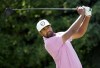 Tony Finau of the United States hits his tee shot on the 17th hole during round three of the Canadian Open at St. George's Golf and Country Club in Toronto on Saturday, June 11, 2022.&nbsp;Finau fired an 8-under 62 and Rory McIlroy had a clutch birdie on No. 15 to become co-leaders at the RBC Canadian Open. THE CANADIAN PRESS/Nathan Denette
