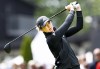 Linn Grant of Sweden plays from the first tee during the final round of the Scandinavian Mixed at Halmstad Golf Club, Sweden, Sunday June 12, 2022. (Pontus Lundahl/TT via AP)