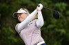 Brooke M. Henderson, of Canada, hits on the 18th tee during the final round of the ShopRite LPGA Classic golf tournament, Sunday, June 12, 2022, in Galloway, N.J. THE CANADIAN PRESS/AP/Matt Rourke