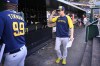 Milwaukee Brewers manager Craig Counsell walks in the dugout after a baseball game against the Washington Nationals, Sunday, June 12, 2022, in Washington. (AP Photo/Nick Wass)