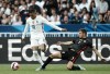 France's Kylian Mbappe, left, duels for the ball with Croatia's Josip Stanisic during the UEFA Nations League soccer match between France and Croatia at the Stade de France in Saint Denis near Paris, Monday, June 13, 2022. (AP Photo/Thibault Camus)