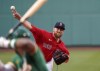 Boston Red Sox's Josh Winckowski pitches to an Oakland Athletics batter during the first inning of a baseball game at Fenway Park, Wednesday, June 15, 2022, in Boston. (AP Photo/Mary Schwalm)