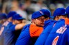 New York Mets pitcher Max Scherzer watches during the eighth inning of a baseball game against the Milwaukee Brewers, Tuesday, June 14, 2022, in New York. (AP Photo/Frank Franklin II)