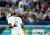 France's Christopher Nkunku reacts after missing a chance to score during the UEFA Nations League soccer match between France and Croatia at the Stade de France in Saint Denis near Paris, Monday, June 13, 2022. (AP Photo/Thibault Camus)
