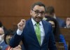 Minister of Transport Omar Alghabra rises during Question Period, Monday, May 2, 2022 in Ottawa. THE CANADIAN PRESS/Adrian Wyld