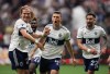 Vancouver Whitecaps' Florian Jungwirth, from left to right, Ranko Veselinovic and Erik Godoy celebrate Veselinovic's goal against Real Salt Lake during the first half of an MLS soccer game in Vancouver, on June 4, 2022. A spot in the Canadian Championship final will be on the line Wednesday when York United takes on the Whitecaps in Vancouver. THE CANADIAN PRESS/Darryl Dyck