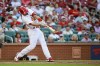 St. Louis Cardinals' Paul Goldschmidt hits a three-run home run during the second inning in the second game of the team's baseball doubleheader against the Pittsburgh Pirates on Tuesday, June 14, 2022, in St. Louis. (AP Photo/Scott Kane)