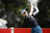 Nelly Korda tees off on the first hole during the final round of the Meijer LPGA Classic golf tournament Sunday, June 19, 2022, in Belmont, Mich. (AP Photo/Al Goldis)