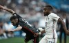 Croatia's Josip Juranovic, left, duels for the ball with France's Christopher Nkunku during the UEFA Nations League soccer match between France and Croatia at the Stade de France in Saint Denis near Paris, Monday, June 13, 2022. (AP Photo/Thibault Camus)