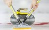 Members of team P.E.I. sweep their rock at the Brier in Brandon, Man., on March 5, 2019. The inaugural Sept. 21-25 PointsBet Invitational in Fredericton was trumpeted this week as a kickoff to the 2022-23 curling season. THE CANADIAN PRESS/Jonathan Hayward