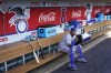 Kansas City Royals catcher Salvador Perez (13) sits in the dugout before a baseball game against the Los Angeles Angels in Anaheim, Calif., Tuesday, June 21, 2022. (AP Photo/Ashley Landis)