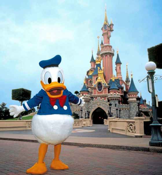 APThe cantankerous and often unlucky Disney legend, Donald Duck, poses for a photo on his 70th birthday at Disneyland Paris in Marne La Vallee, France. (AP Photo / Disney / files)