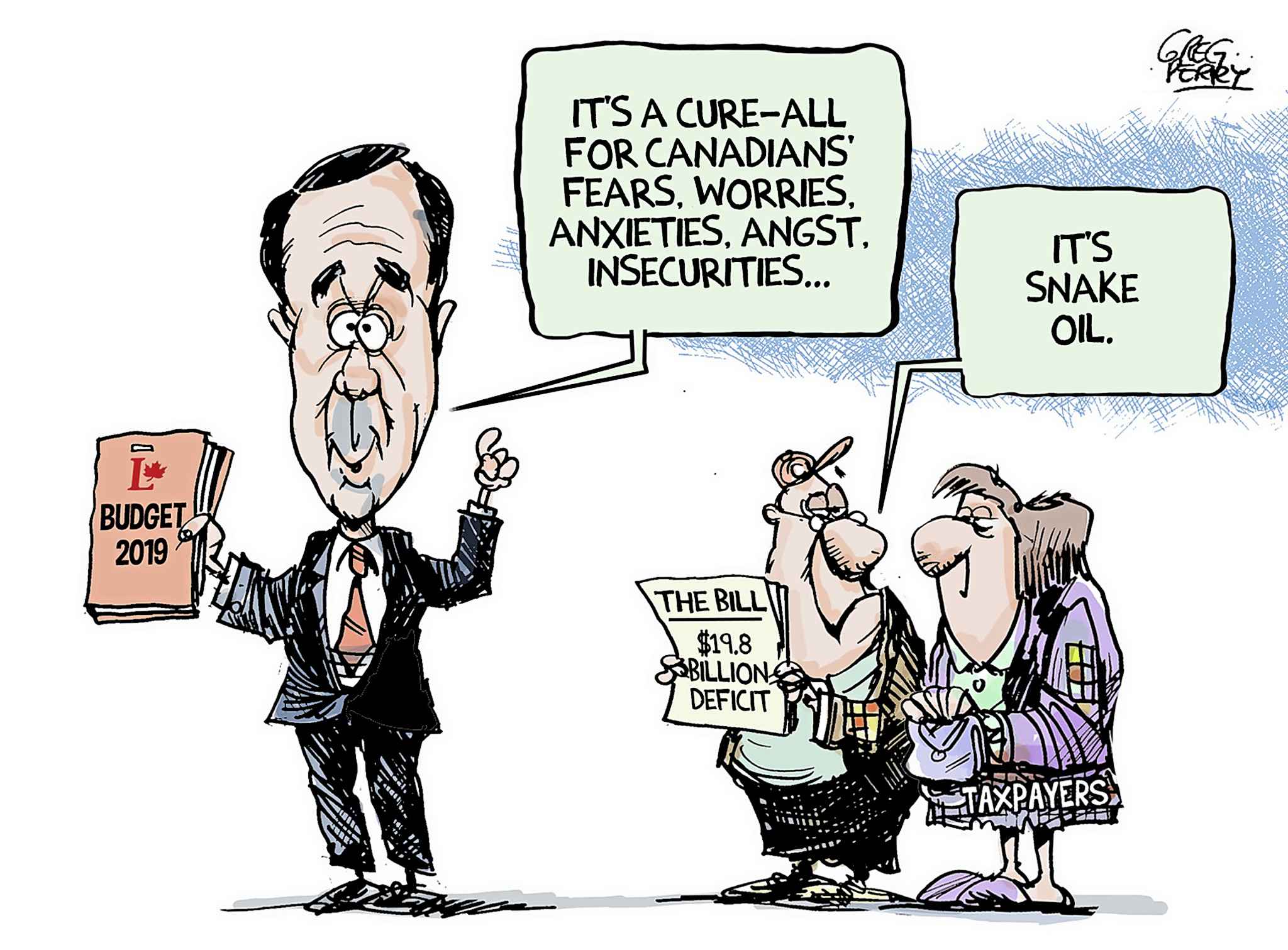 Editorial cartoon for March 22, 2019