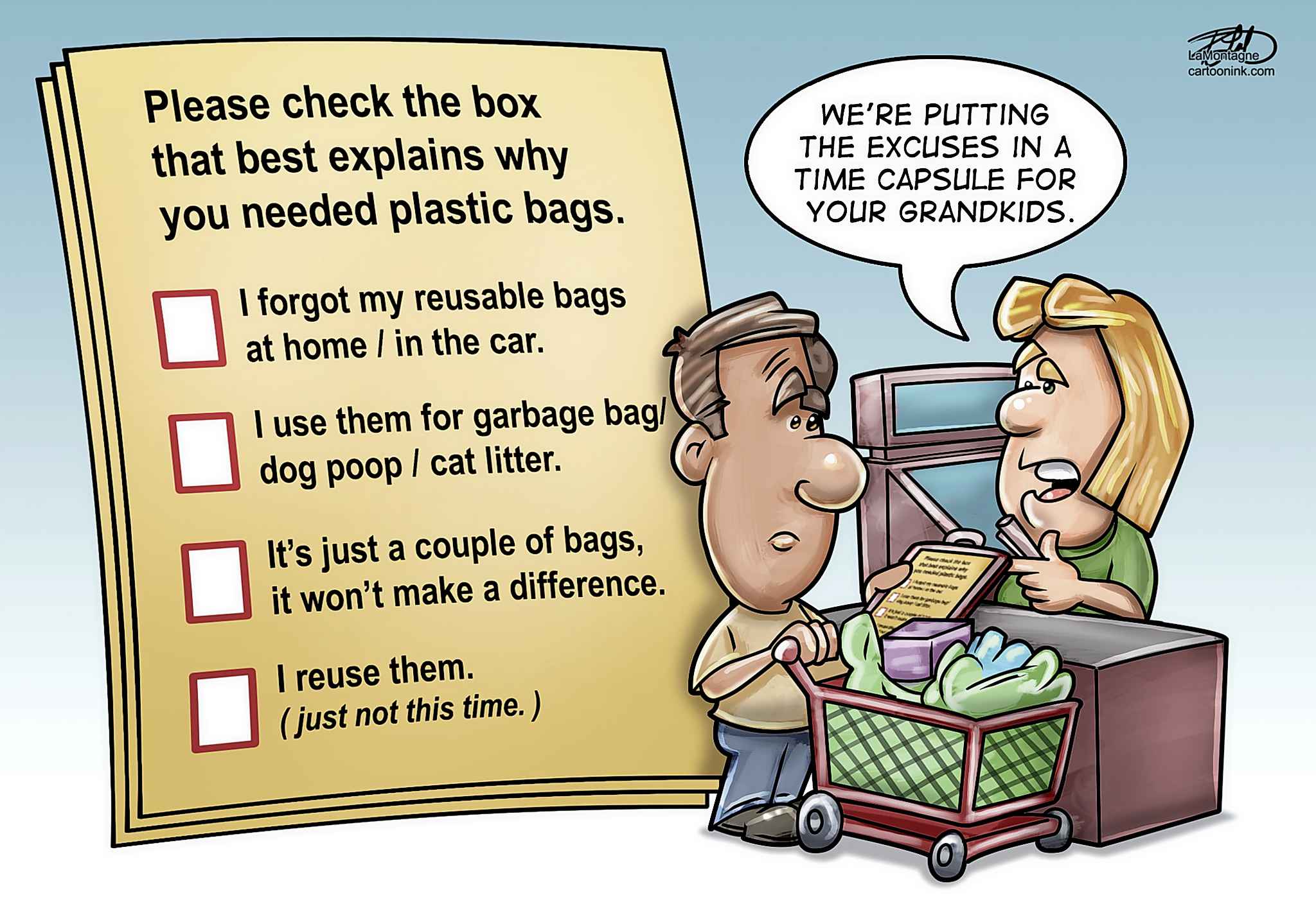 Editorial cartoon for July 22, 2019