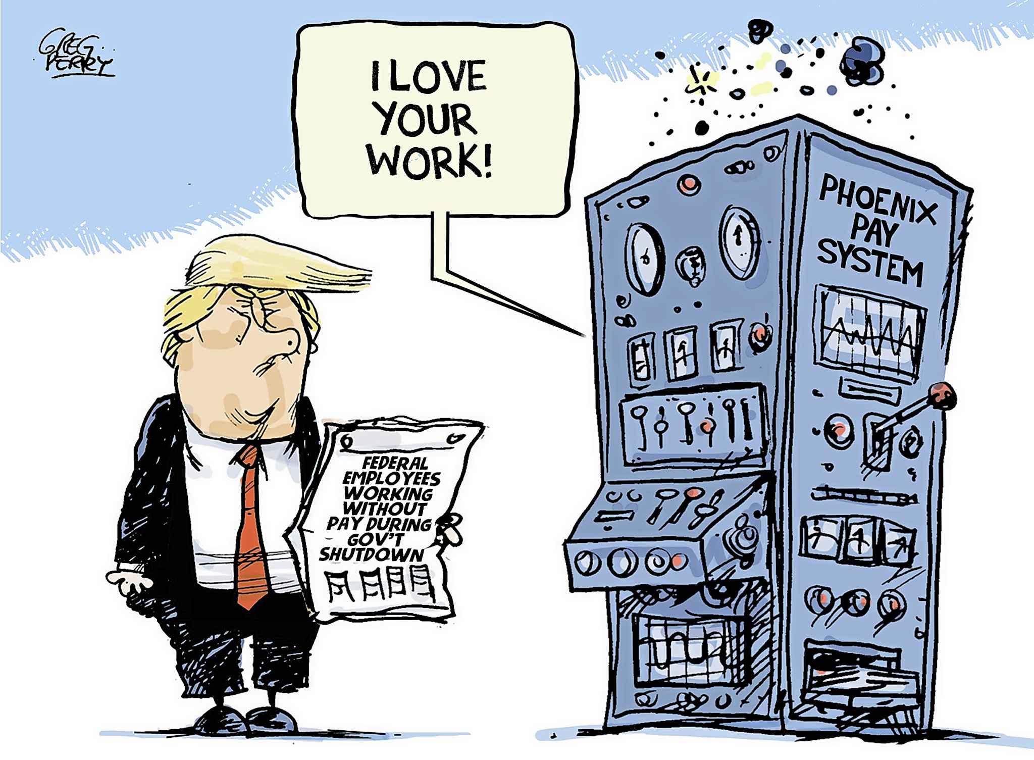 Editorial cartoon for Jan. 24, 2019